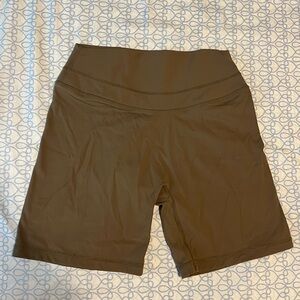 Oner Active Olive Brown High-Rise Bike Shorts